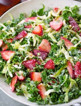 Strawberry Kale Coleslaw