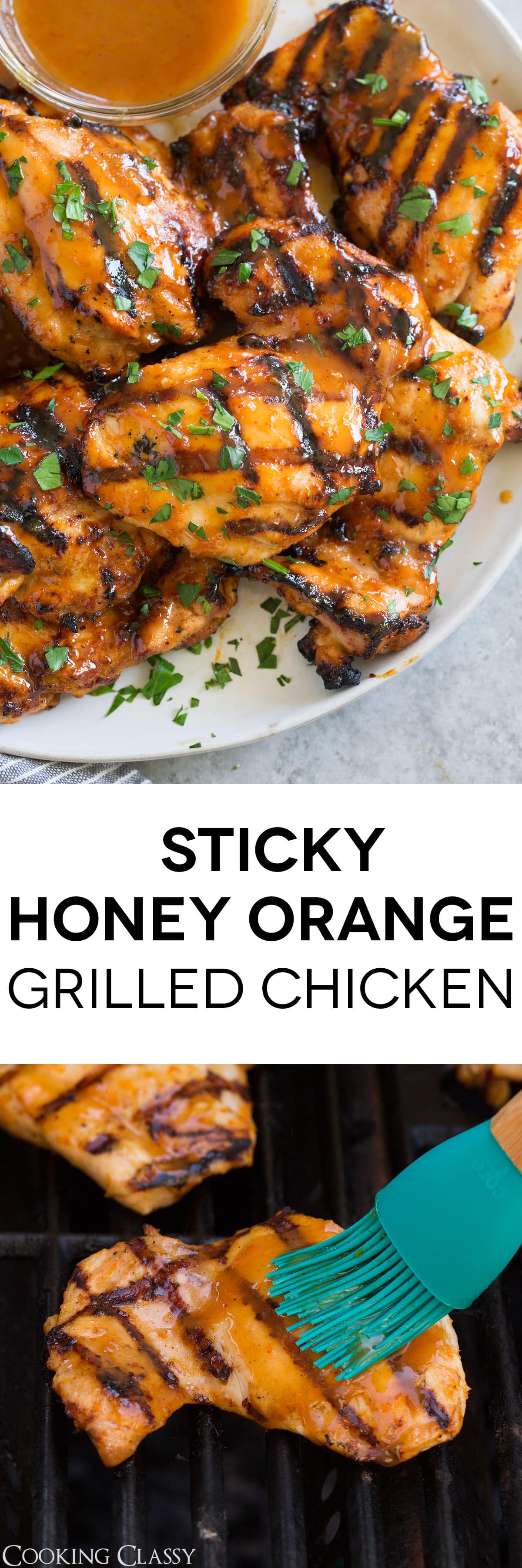 Orange Grilled Chicken {Sticky Honey Orange Grilled Version}