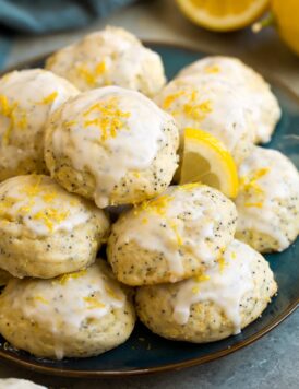 Lemon Poppy Seed Ricotta Cookies