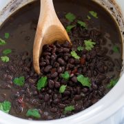 Black Beans made in the Crockpot or Instant Pot