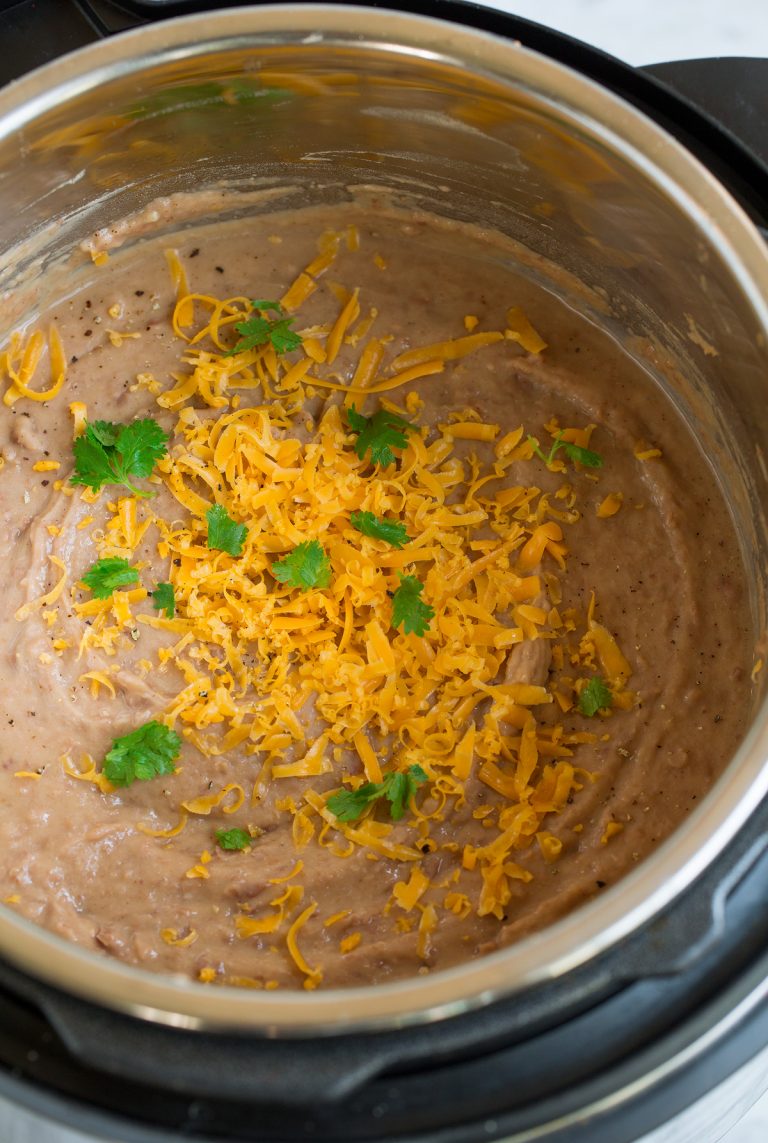 Refried Beans {Crockpot or Instant Pot Method} Cooking Classy
