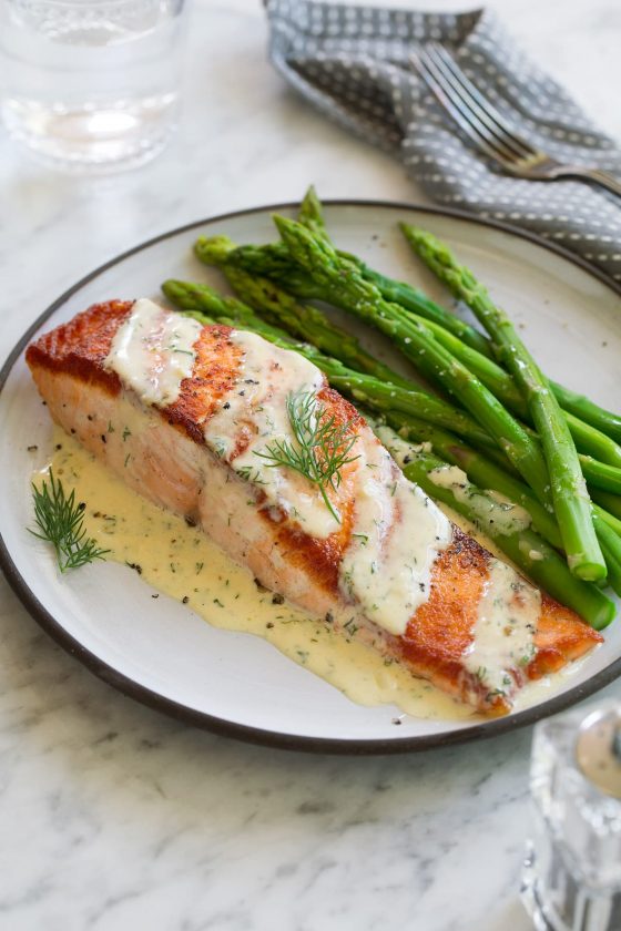 Salmon (with Creamy Garlic Dijon Sauce) Cooking Classy