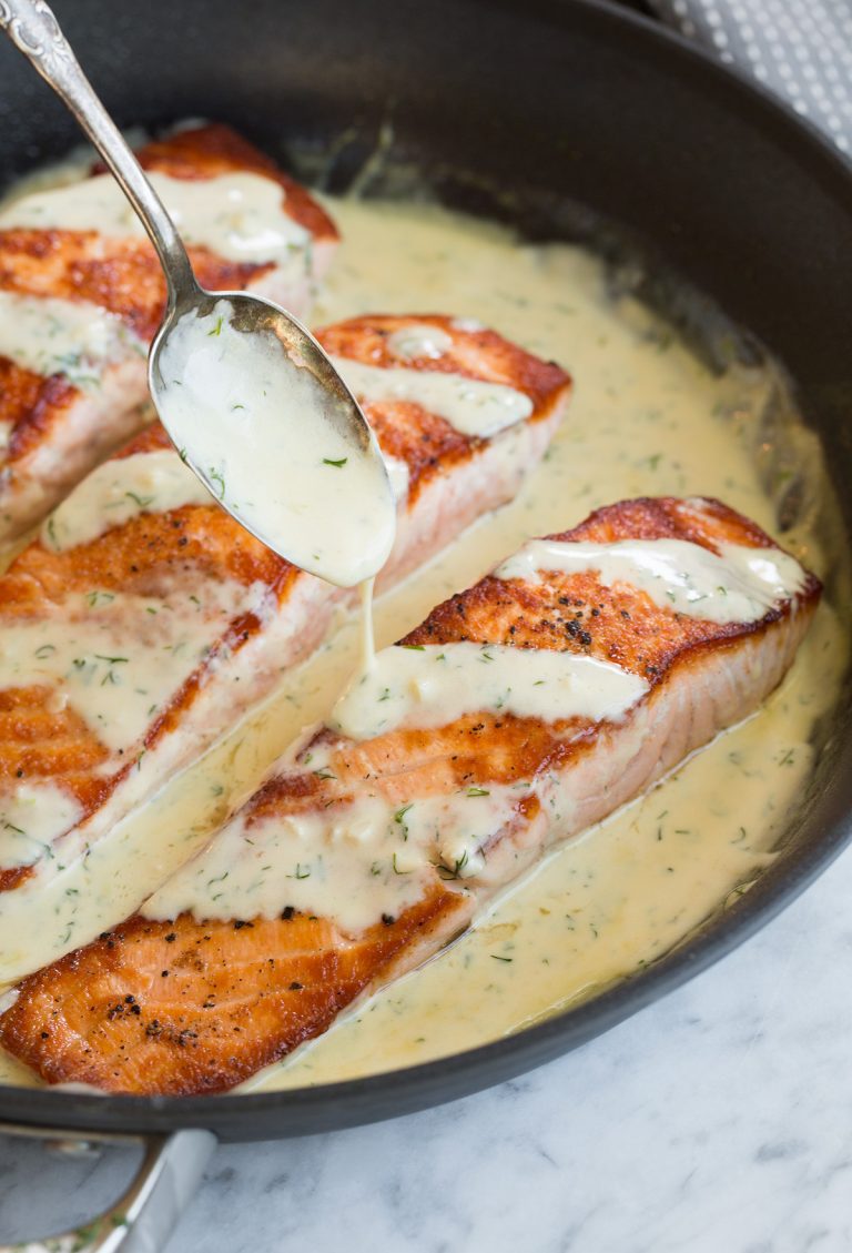 Salmon (with Creamy Garlic Dijon Sauce) Cooking Classy
