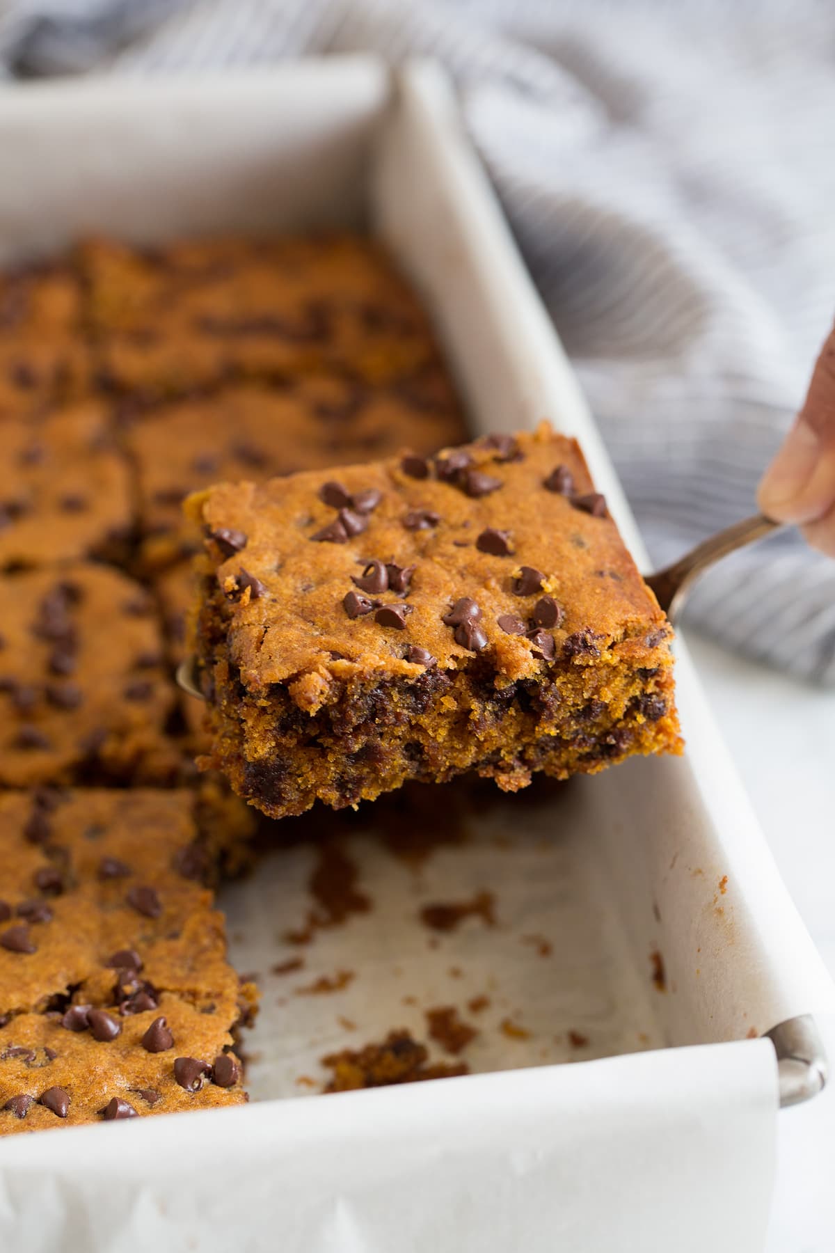 Pumpkin Chocolate Chip Bars Recipe With Video