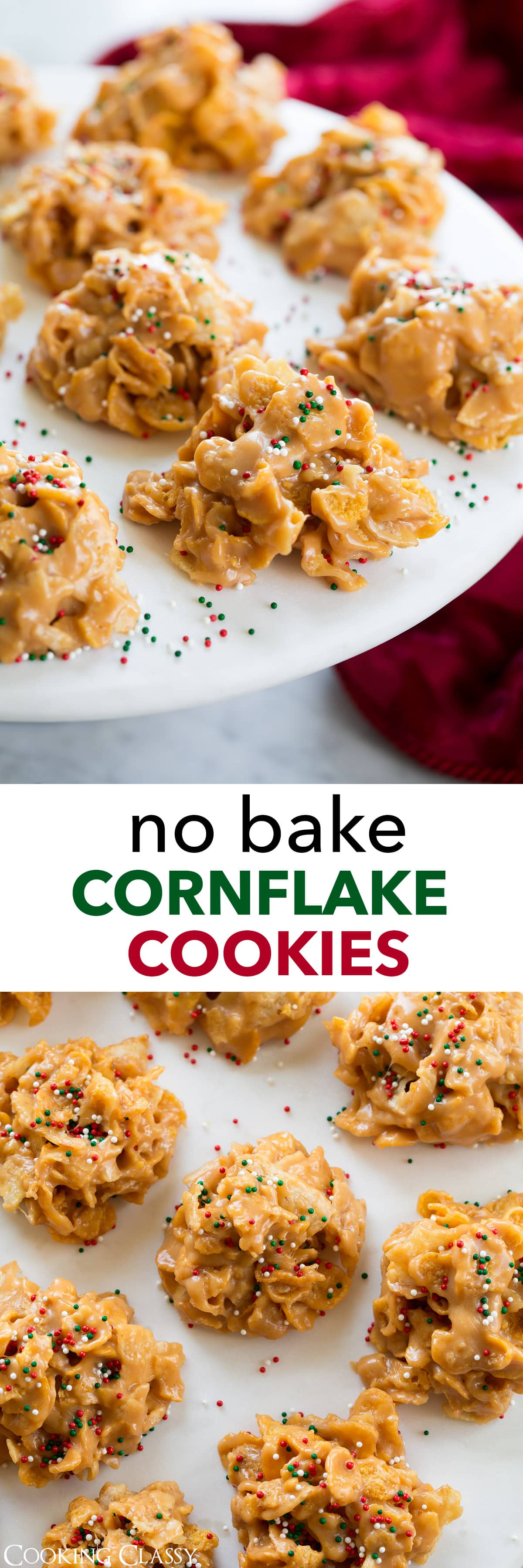 Cornflake Cookies (Easy No Bake Recipe!) Cooking Classy