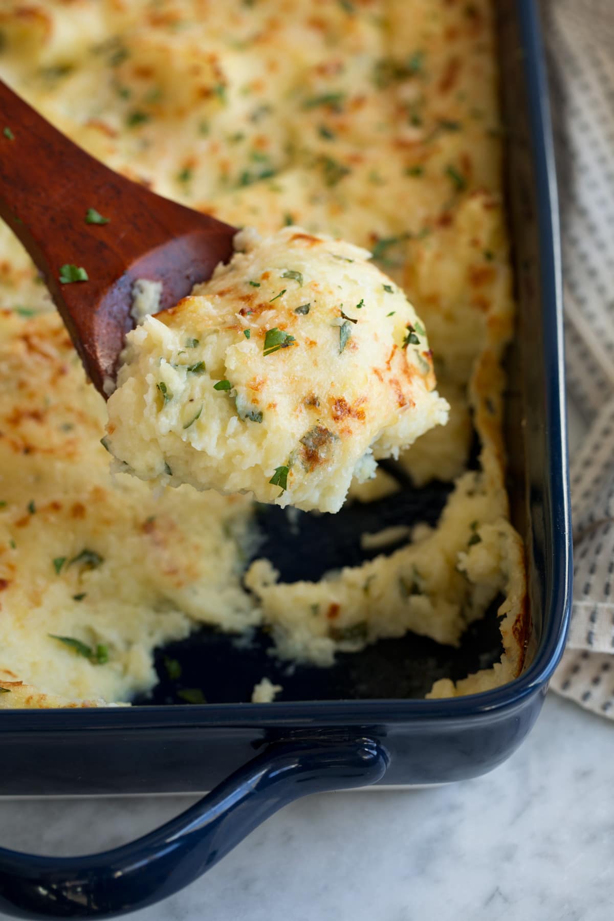 Baked Mashed Potatoes with Parmesan