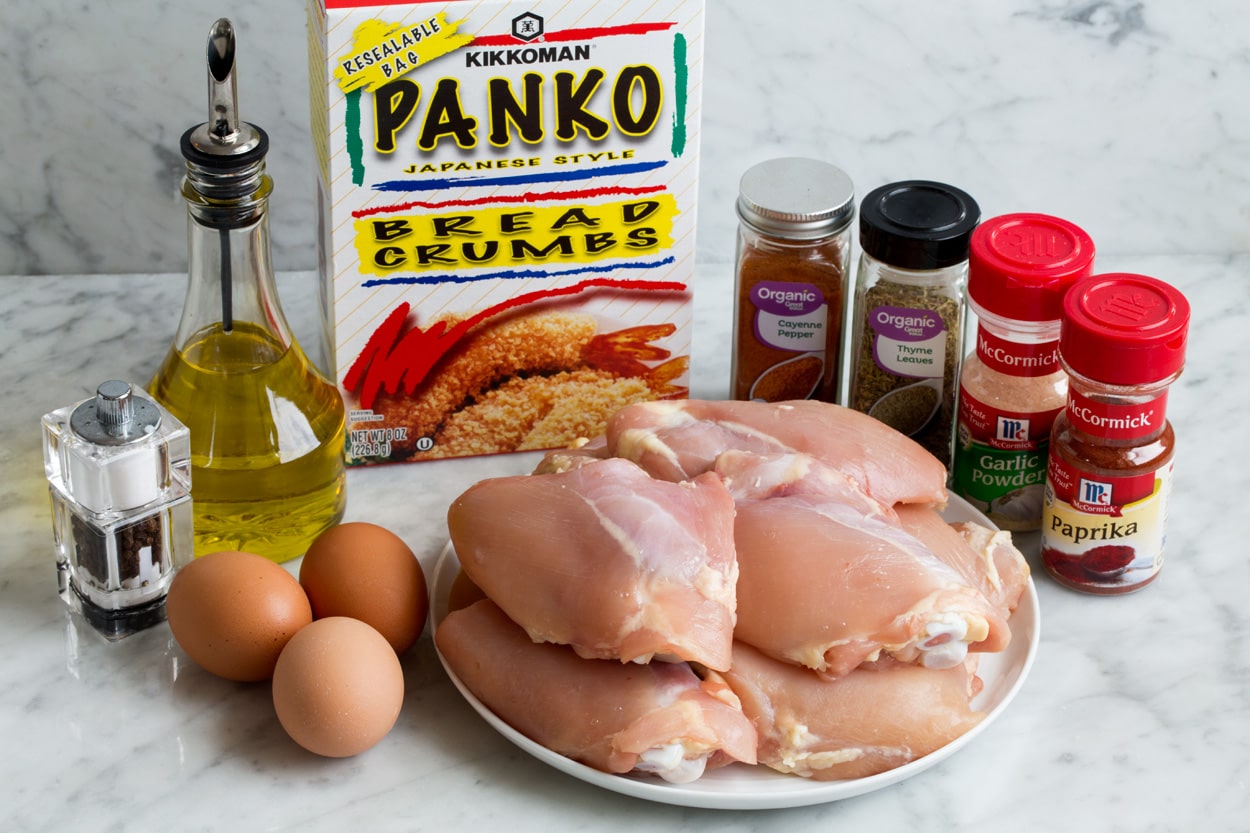 Ingredients for Oven Fried Chicken