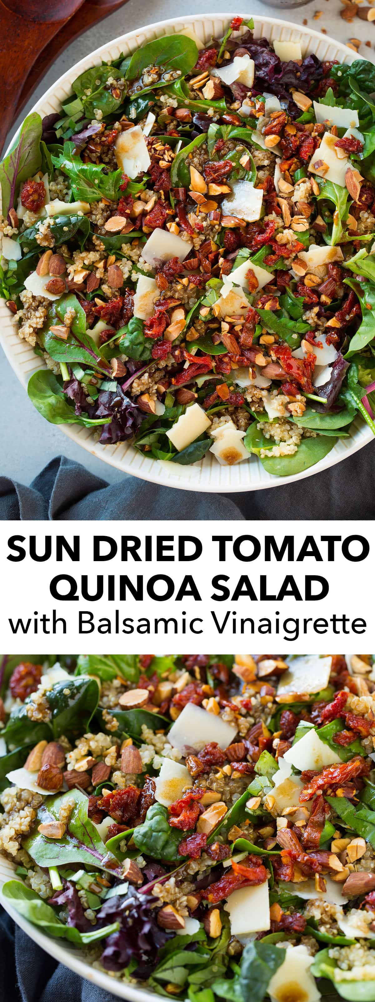 Sun Dried Tomato Quinoa Salad with Balsamic Vinaigrette Cooking Classy
