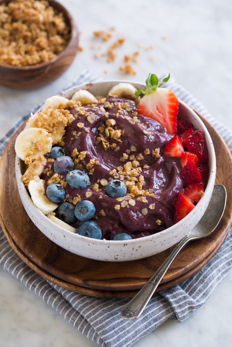 Acai Bowl Recipe {Blender or Food Processor Option} Cooking Classy