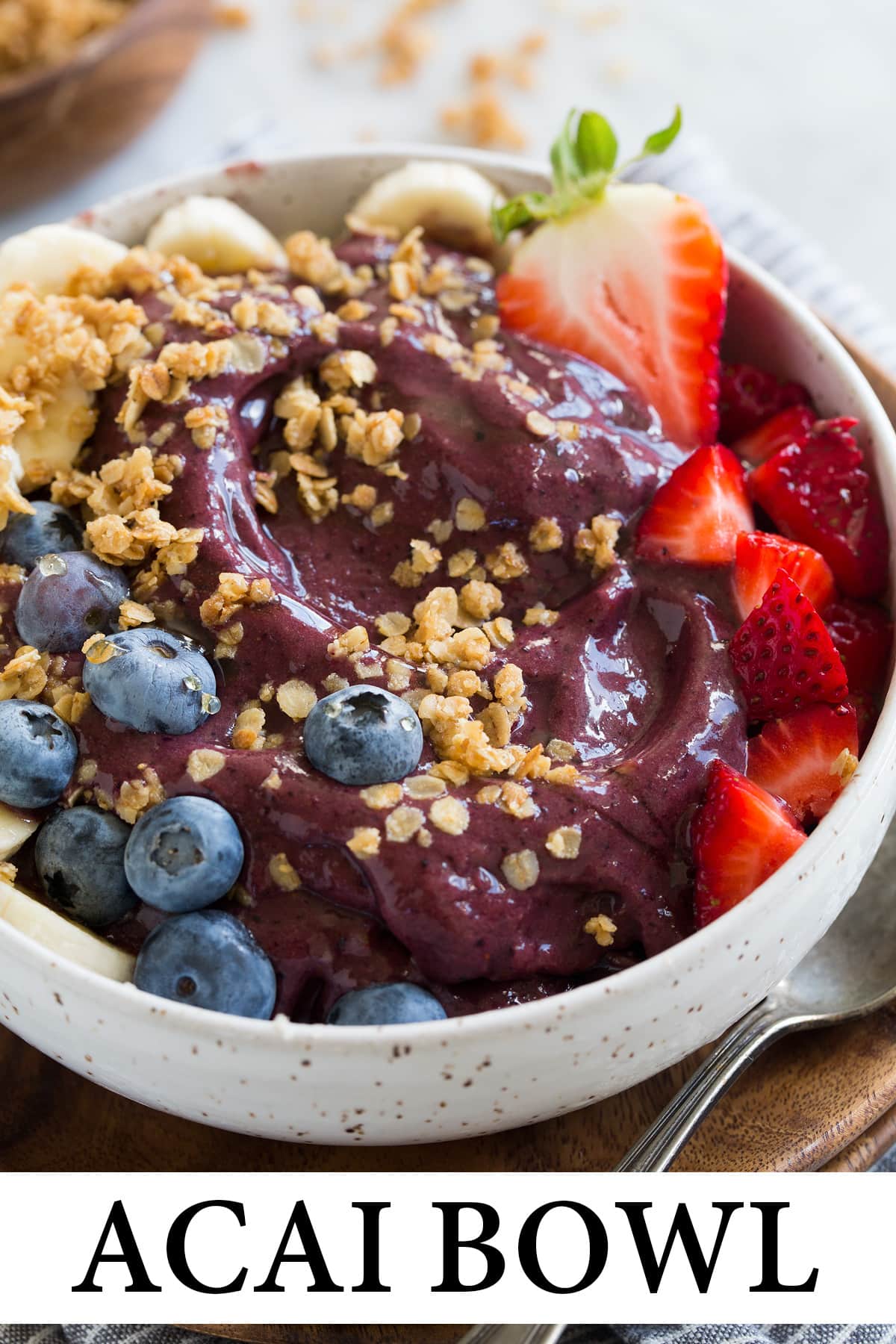 Acai Bowl Recipe {Blender or Food Processor Option} Cooking Classy