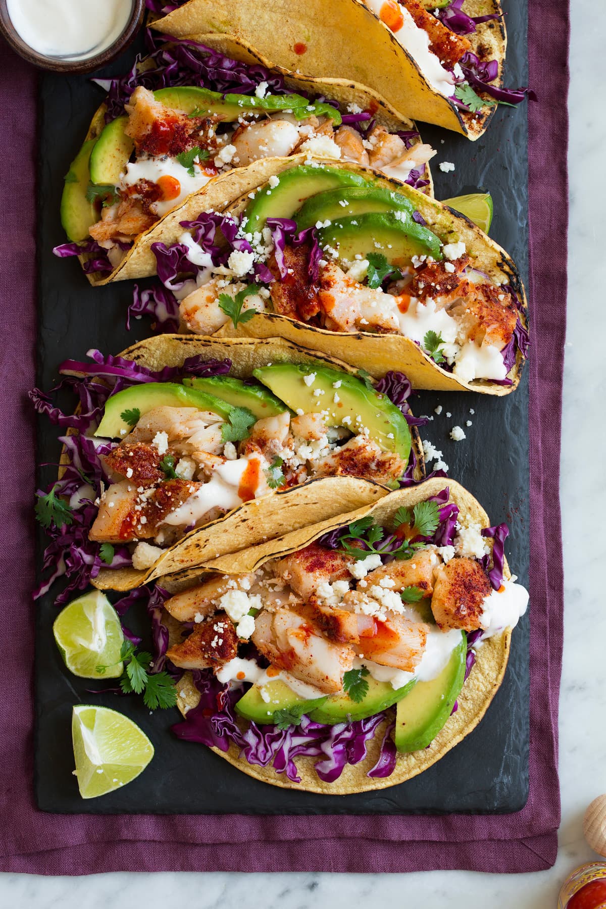 Tacos fish Tequila Lime