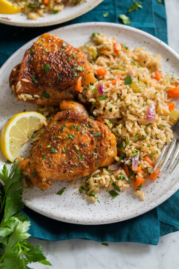 Baked Chicken and Rice (One Pot) - Cooking Classy