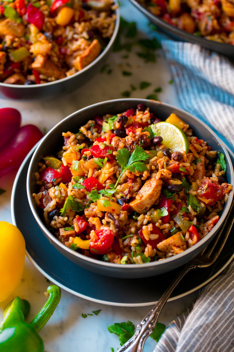 Chicken Fajita Rice Bowl (One Pan) Cooking Classy