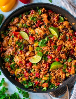 Chicken Fajita Rice Bowl