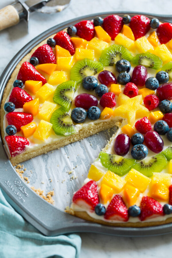 Fruit Pizza (with Cream Cheese Frosting) - Cooking Classy