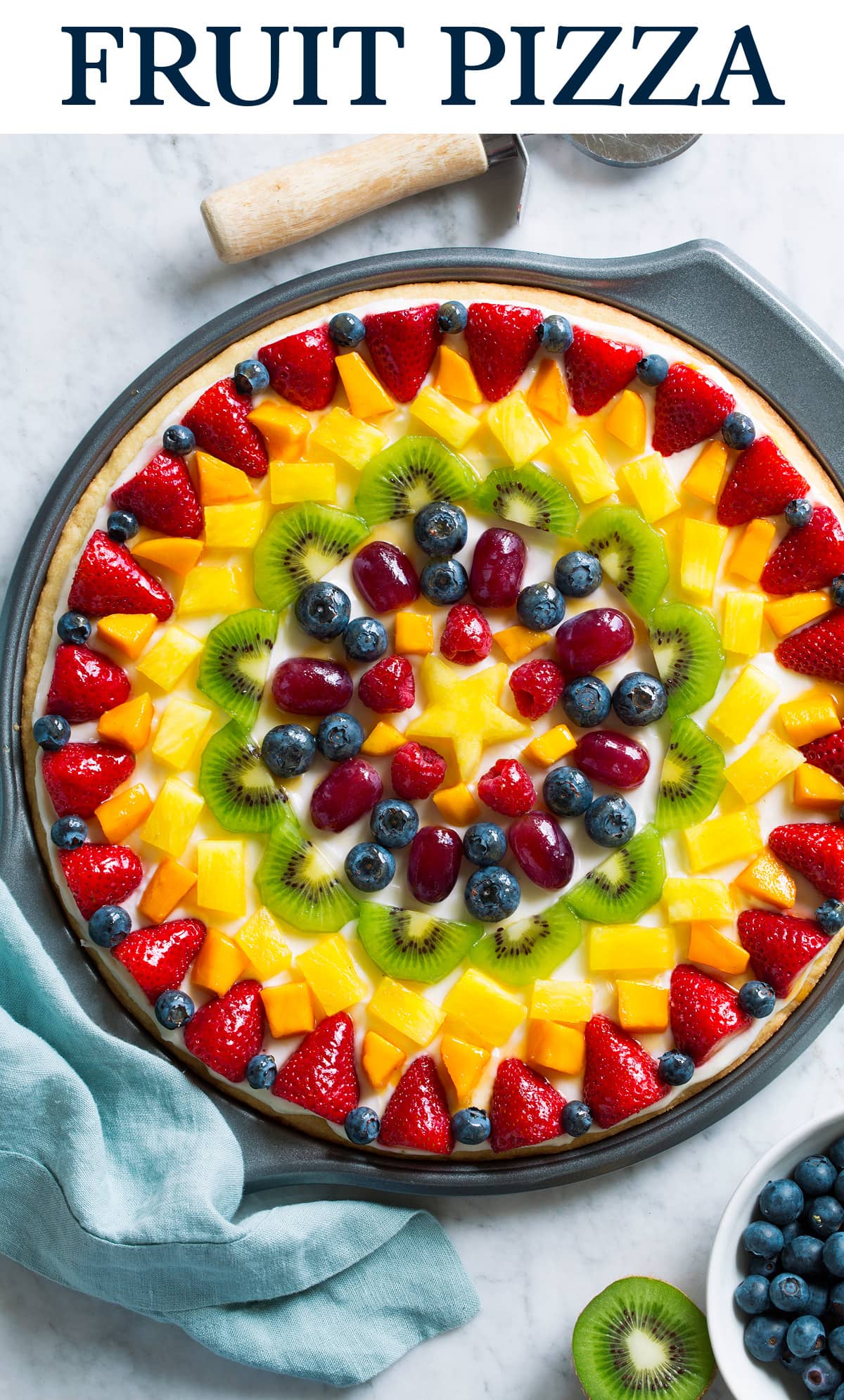 Fruit Pizza (with Cream Cheese Frosting) Cooking Classy