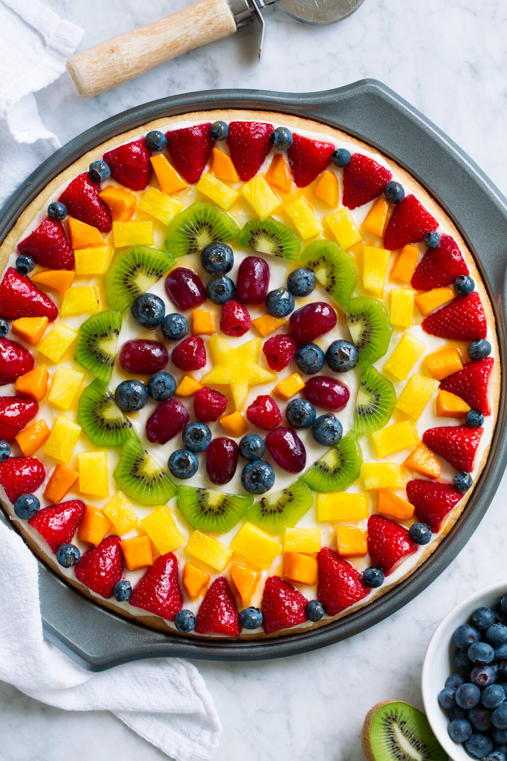 Fruit Pizza (with Cream Cheese Frosting) - Cooking Classy