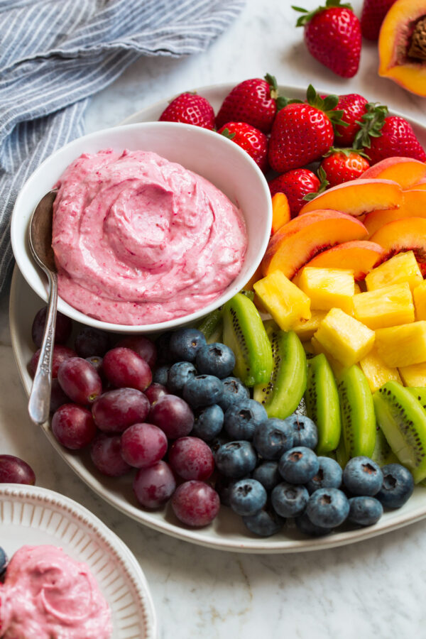 Easy Fruit Dip (2 Ingredients) Cooking Classy