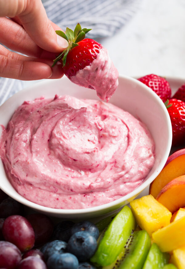 Easy Fruit Dip (2 Ingredients) Cooking Classy