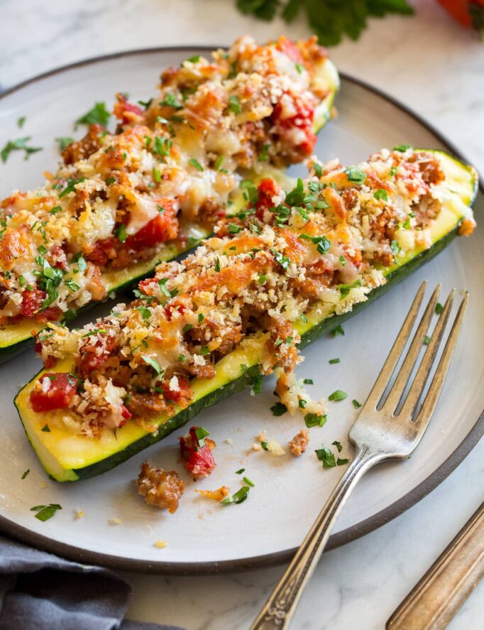 Philly Cheese Steak Zucchini Boats Cooking Classy