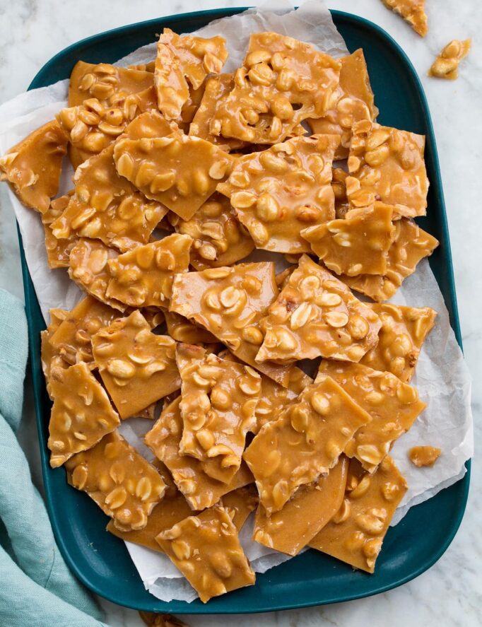 Peanut Brittle (Easiest Microwave Recipe!) - Cooking Classy