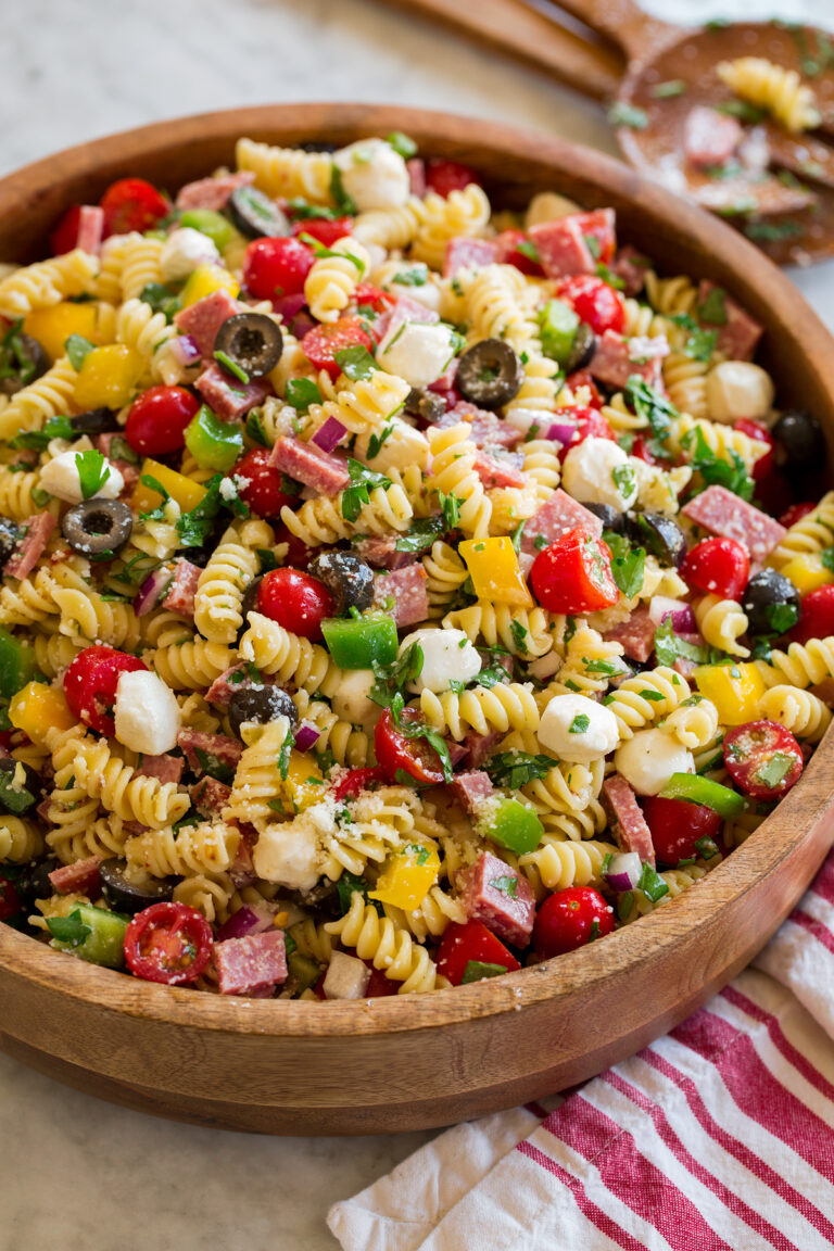 Italian Pasta Salad Recipe Cooking Classy