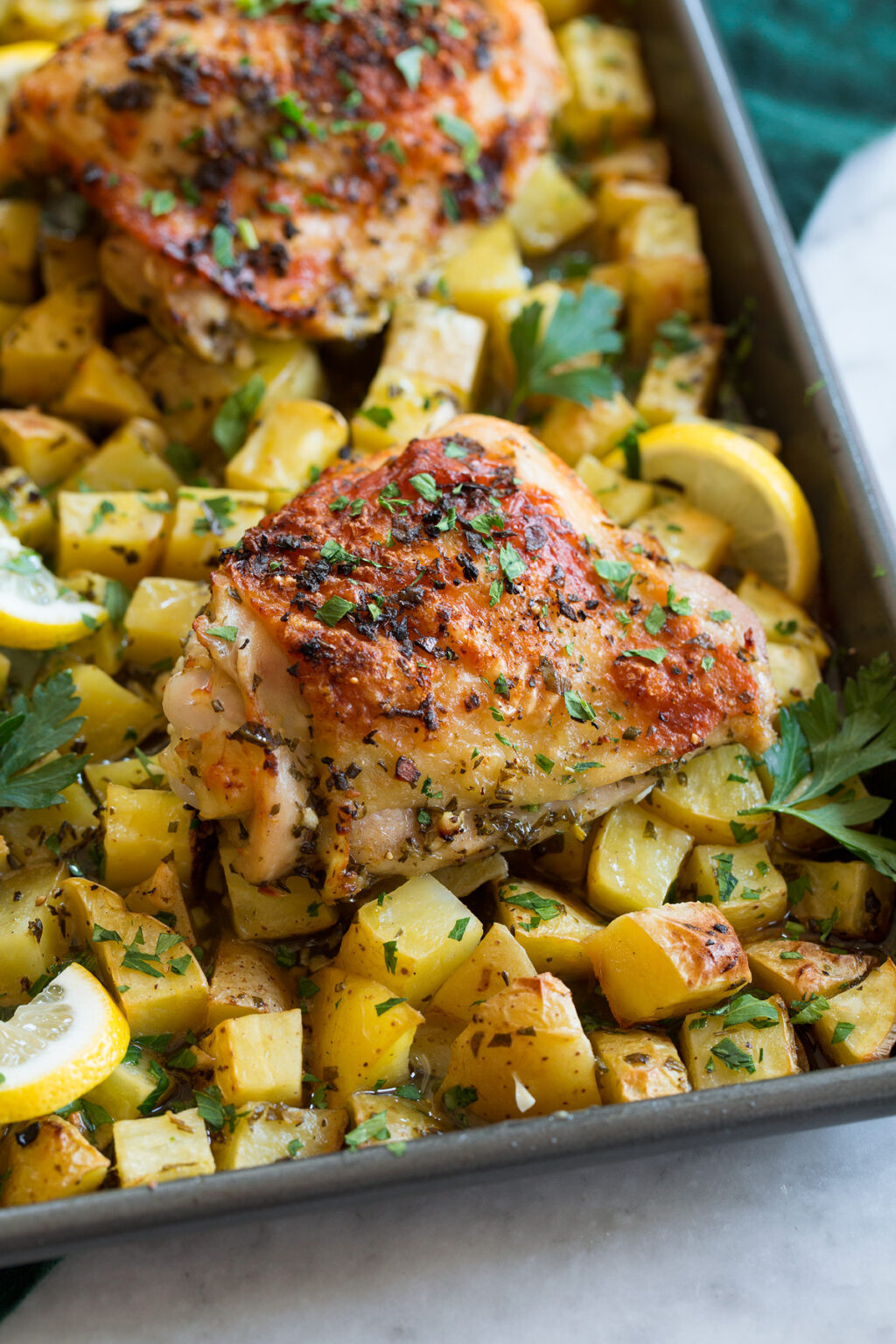 Baked Lemon Chicken and Potatoes Recipe Cooking Classy