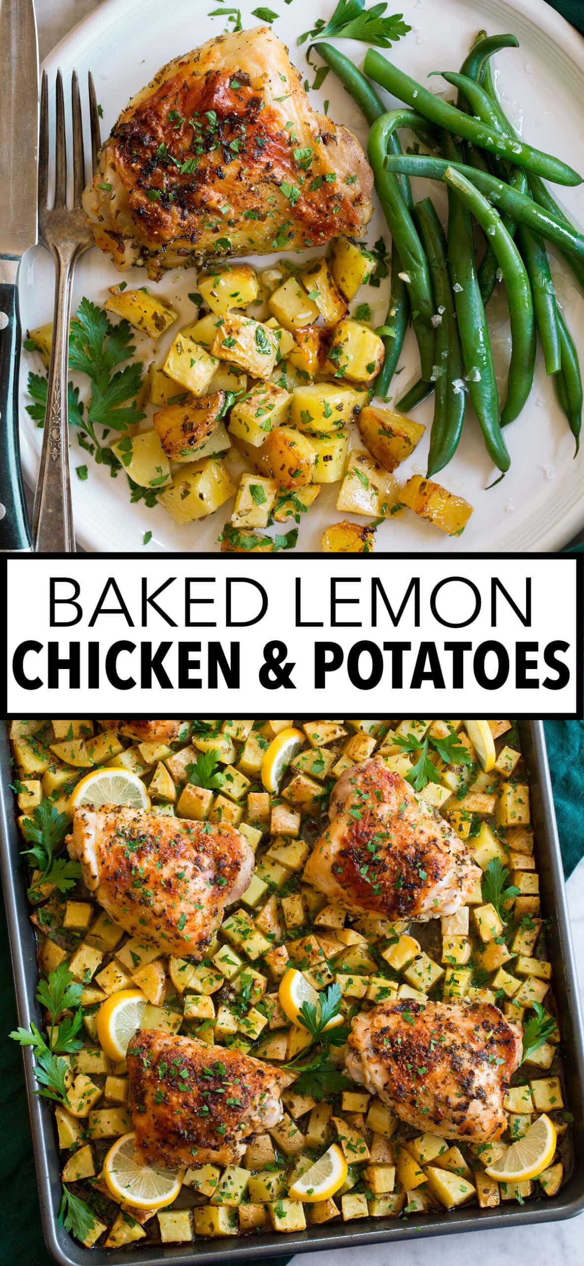 Baked Lemon Chicken and Potatoes Recipe Cooking Classy