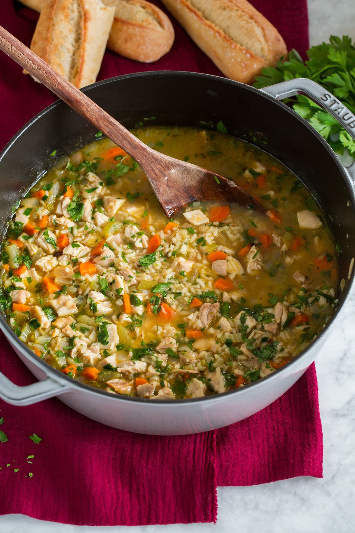 Chicken and Rice Soup - Cooking Classy