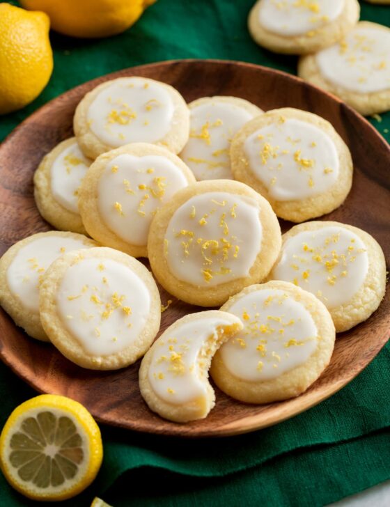 Glazed Lemon Sour Cream Cookies Cooking Classy
