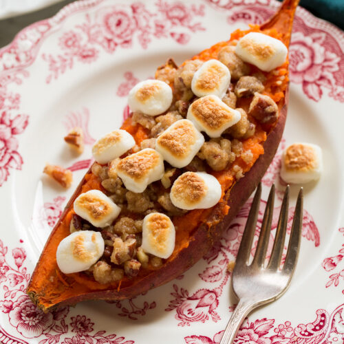 Twice Baked Sweet Potatoes - Cooking Classy
