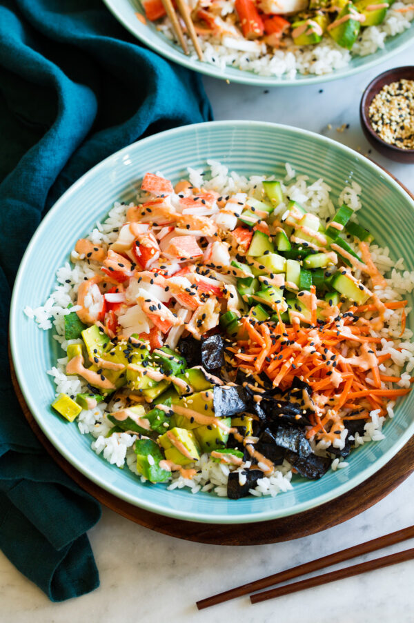 California Roll Sushi Bowls - Cooking Classy