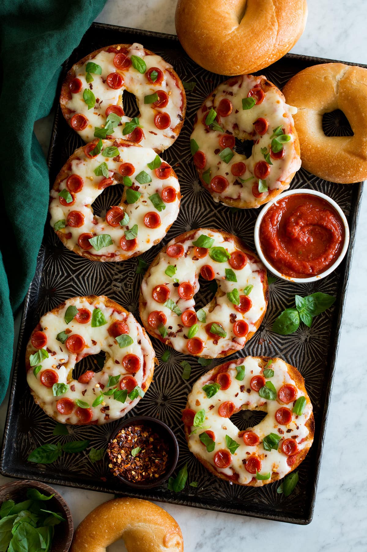 Pizza Bagels – Cooking Classy