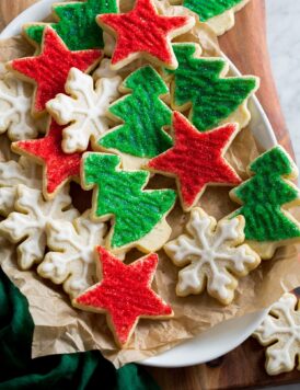 Easy cut out sugar cookies recipe.