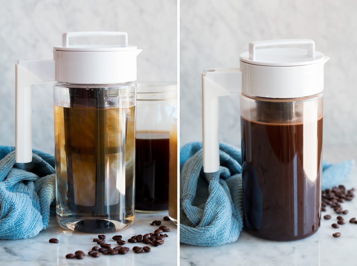 Cold brew coffee maker pitcher.
