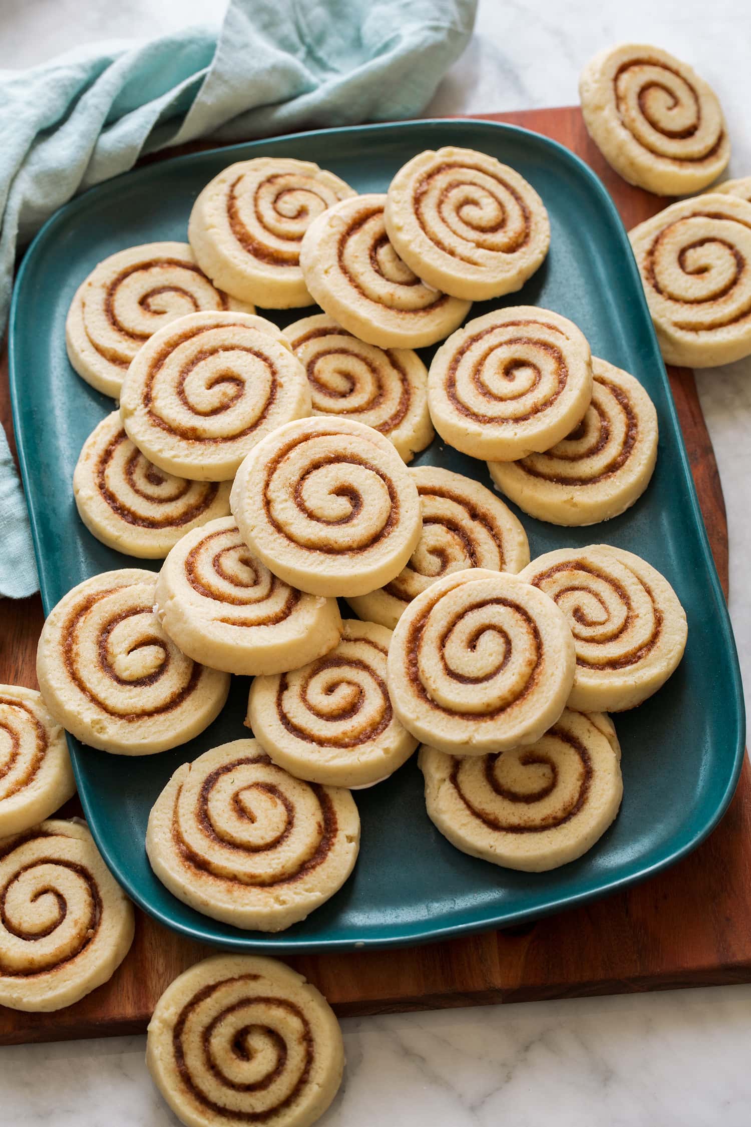 Swirled slice and bake cookies.