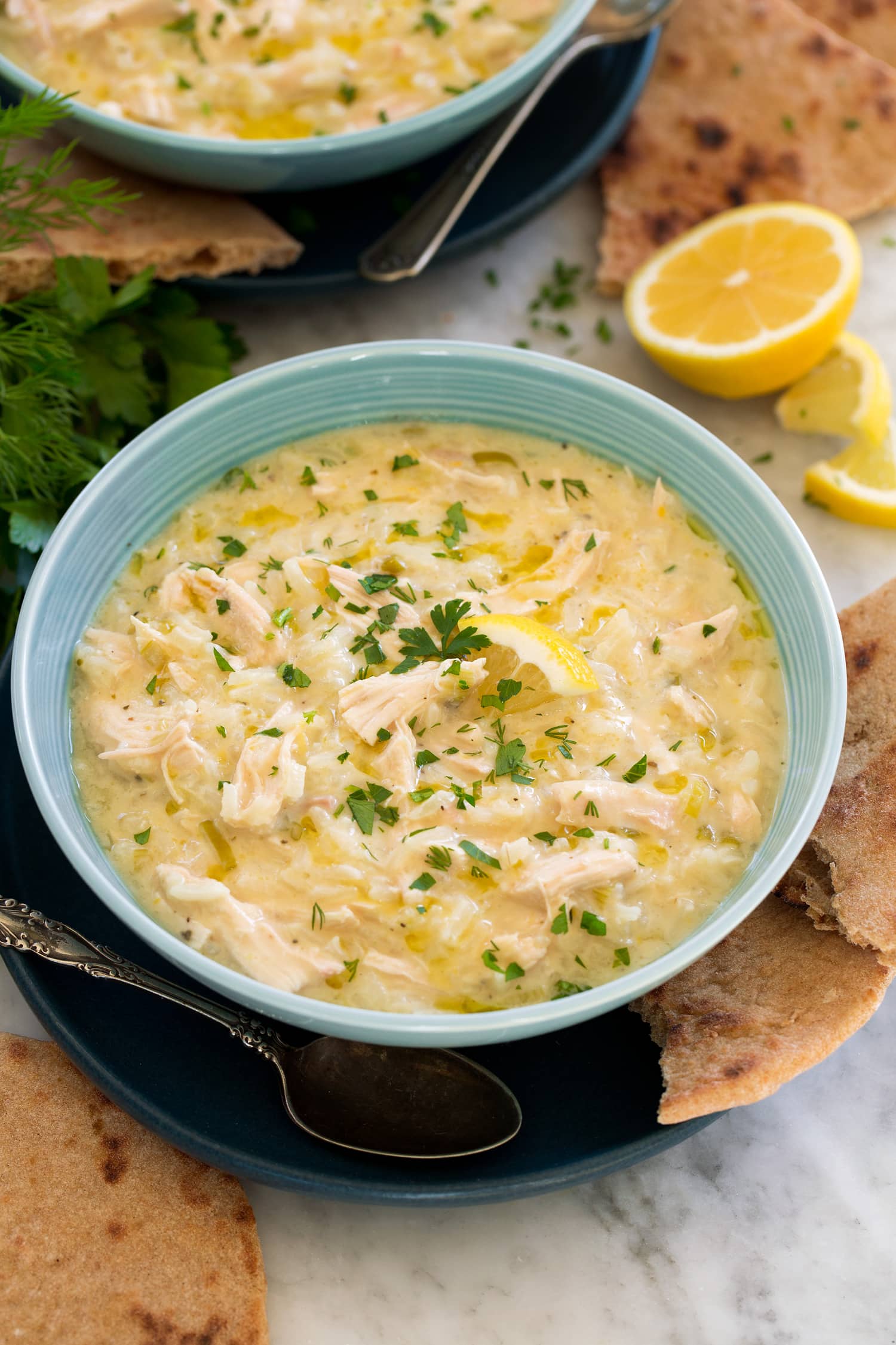Avgolemono Soup (Greek Lemon Chicken Soup) - Cooking Classy