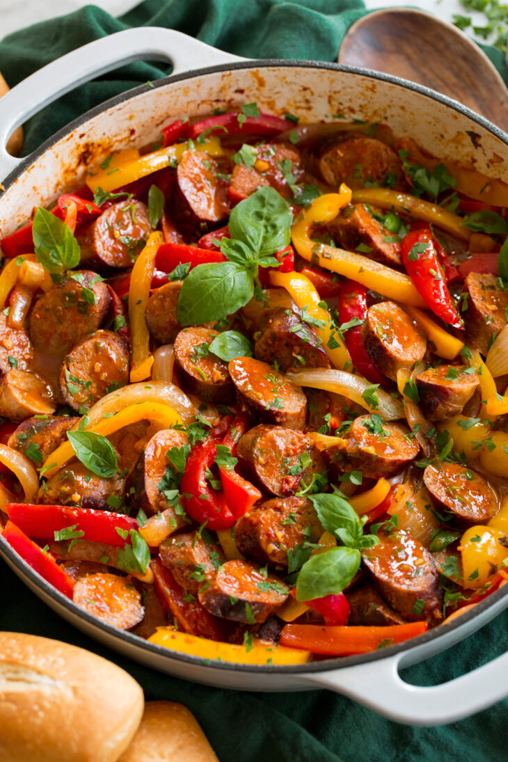 Sausage and Peppers - Cooking Classy