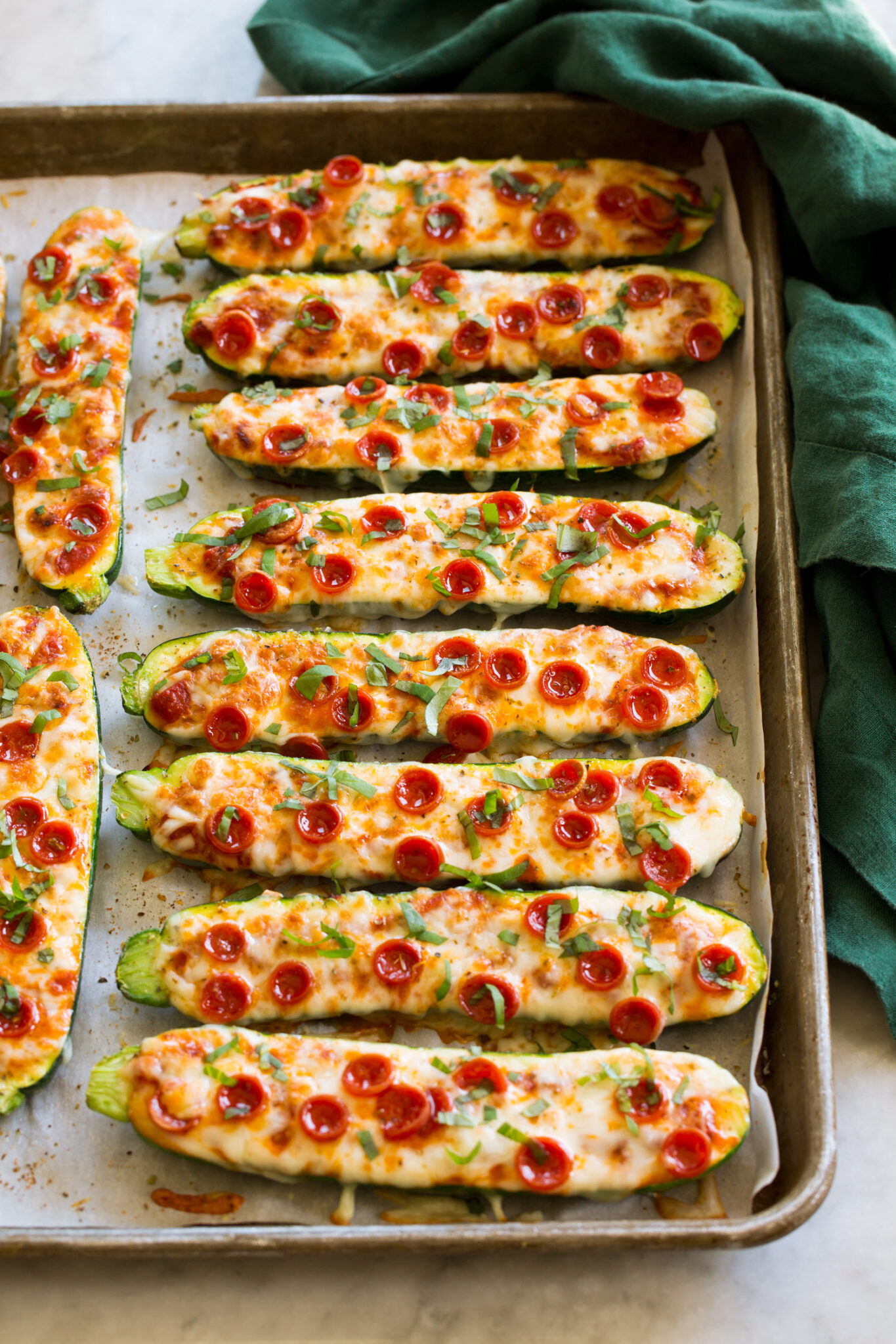 zucchini pizza boat baked easy kids dinner low carb fun vegetable