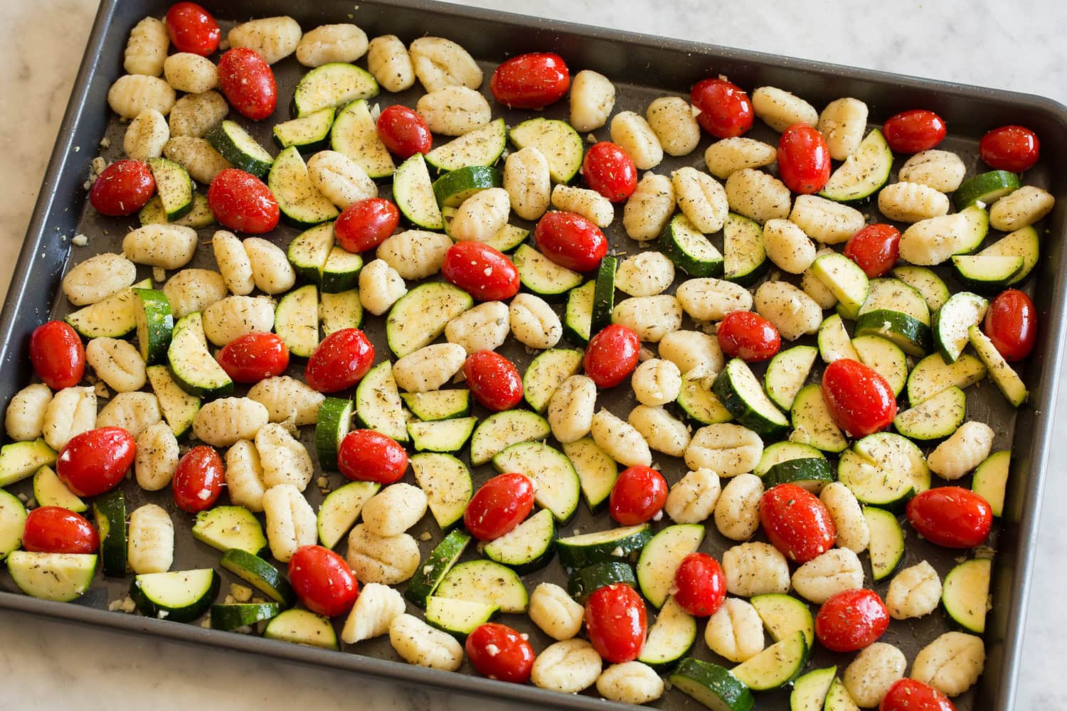 Sheet Pan Gnocchi with Zucchini and Tomatoes - 5