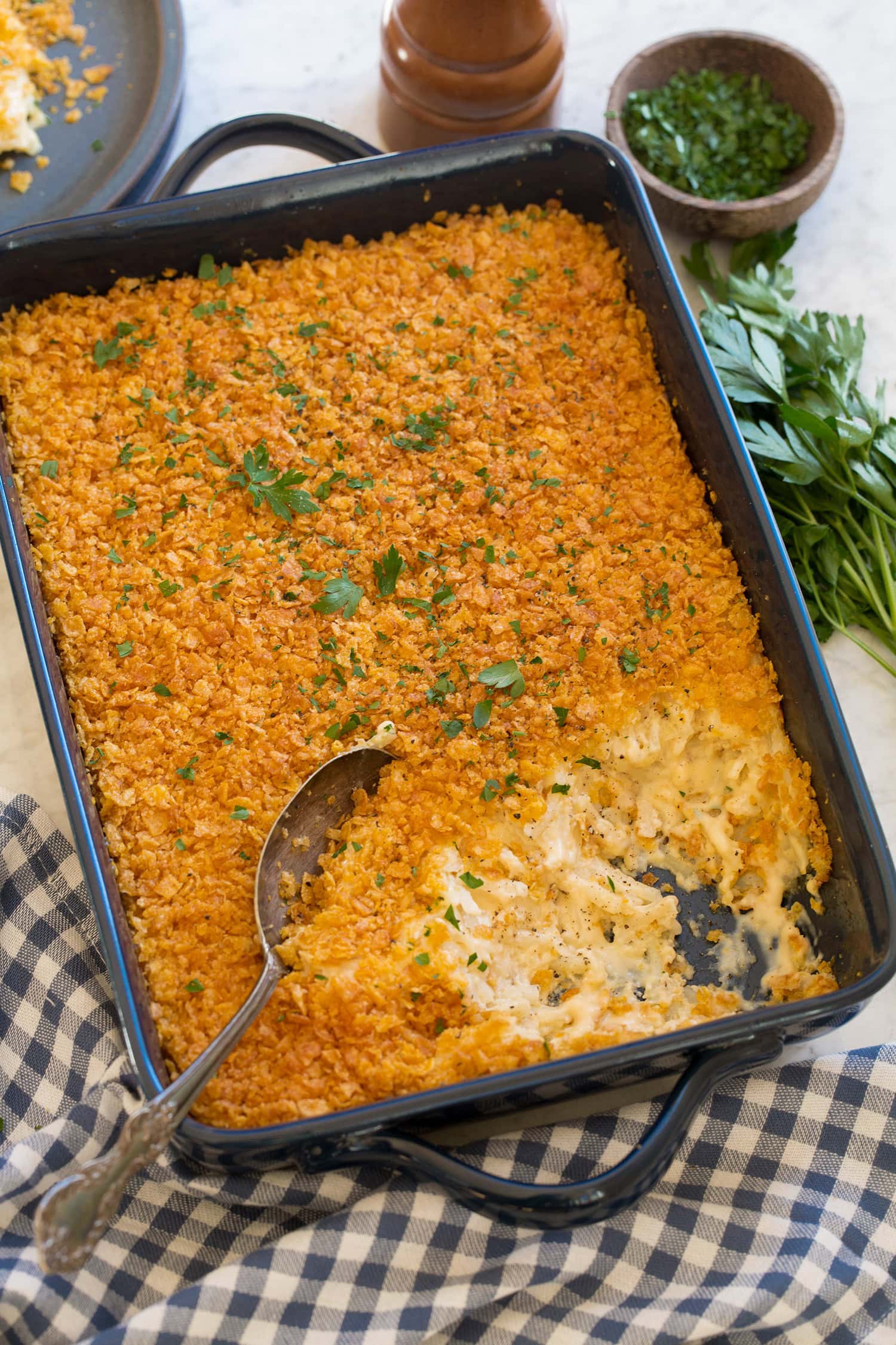 Funeral potato hash brown casserole.